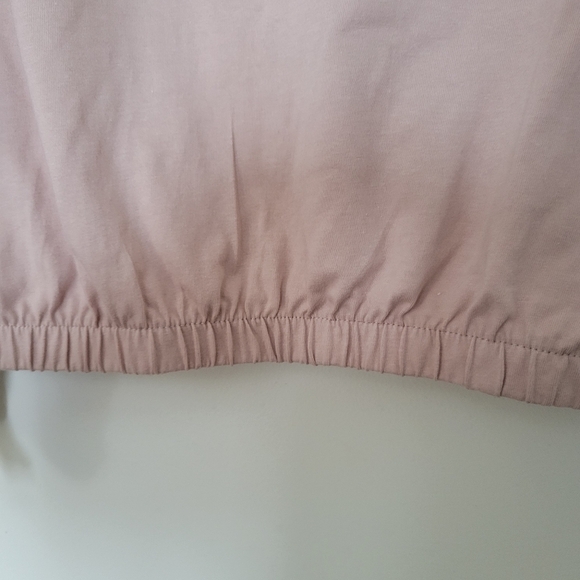 All in favor oversize t-shirt  long sleeve yin yang sweater blush pink beige - Picture 5 of 5